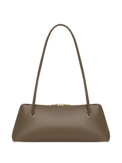 0711 Leslie Zip Shoulder Bag In Brown