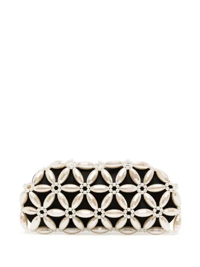 0711 Pearl Clutch Bag In Yellow