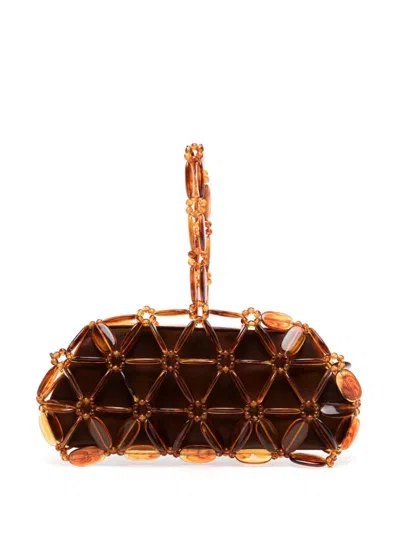0711 Tebea Clutch Bag In Brown