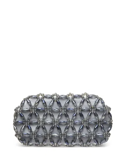 0711 Tebea Embellished Clutch Bag In Gray