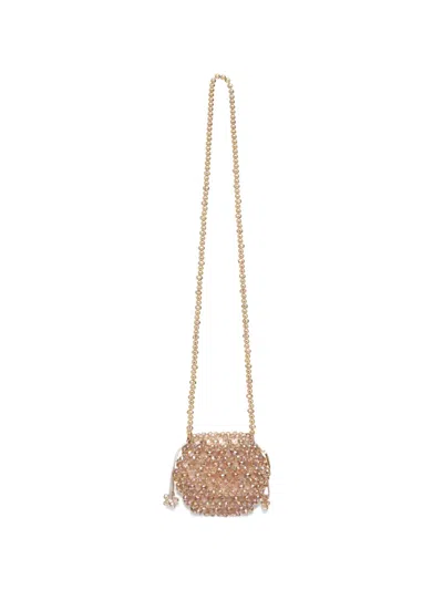 0711 Thea Beaded Cross Body Bag In Neutral
