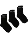 0711 Set Of Cotton Socks In Black