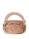 0711 Tiny Nino Quilted Tote Bag In Pink