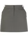 0711 Wool-blend Mini Skirt In Grün