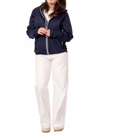 08 Lifestyle Sloane Packable Rain Jacket In Navy Blue