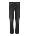 0/zero Construction Man Jeans Black Size 30 Cotton, Elastane In Black