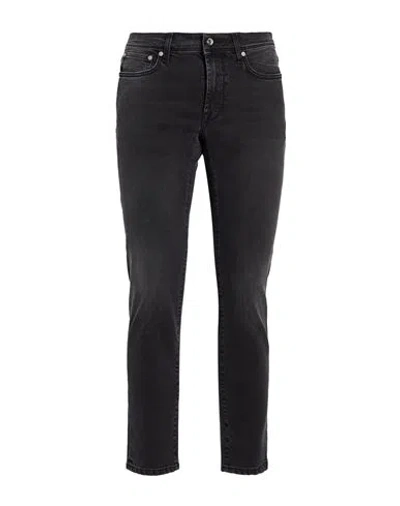 0/zero Construction Man Jeans Black Size 30 Cotton, Elastane In Gray