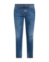 0/zero Construction Man Jeans Blue Size 30 Organic Cotton, Elastane In Blue