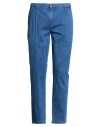 0/zero Construction Man Jeans Blue Size 34 Cotton, Elastane In Blue