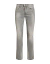 0/zero Construction Man Jeans Grey Size 29 Cotton, Elastane In Grey