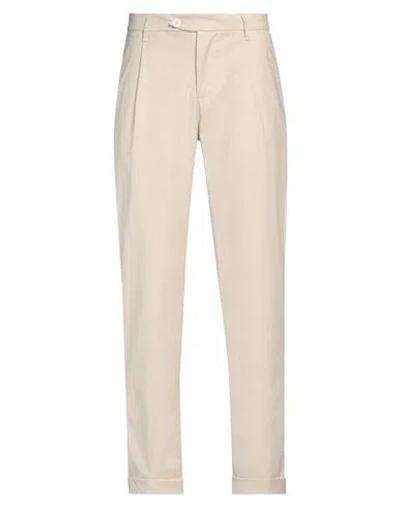 0/zero Construction Man Pants Beige Size 31 Polyester, Viscose, Elastane