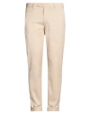 0/zero Construction Man Pants Beige Size 35 Polyester, Viscose, Elastane In Brown