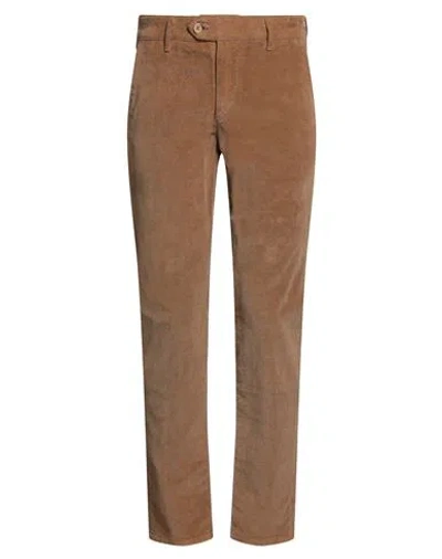 0/zero Construction Man Pants Camel Size 31 Cotton, Elastane In Brown
