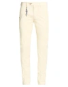 0/zero Construction Man Pants Cream Size 33 Cotton, Elastane In Neutral