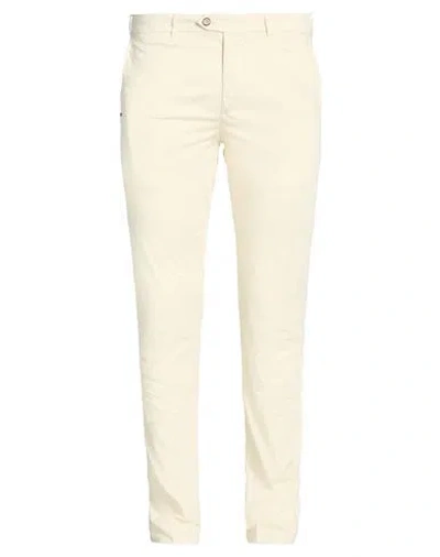 0/zero Construction Man Pants Cream Size 33 Cotton, Elastane In White