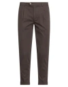 0/zero Construction Man Pants Dark Brown Size 32 Cotton, Elastane In Brown