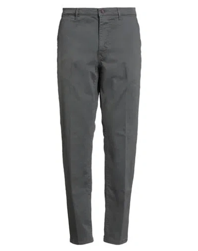 0/zero Construction Man Pants Grey Size 42 Cotton, Elastane In Gray