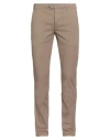 0/zero Construction Man Pants Khaki Size 32 Cotton, Elastane In Brown