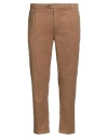 0/zero Construction Man Pants Light Brown Size 38 Linen, Cotton, Elastane In Sand