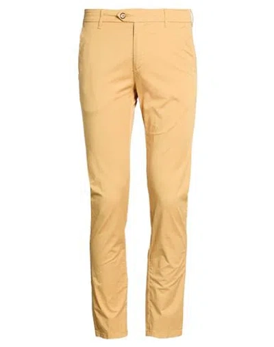 0/zero Construction Man Pants Mustard Size 31 Cotton, Elastane In Yellow