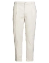 0/zero Construction Man Pants Off White Size 35 Cotton, Lyocell, Elastane In White