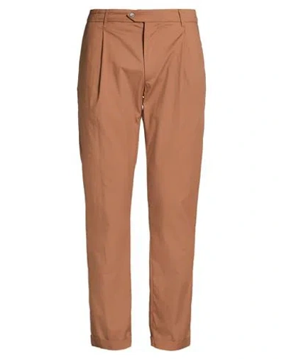 0/zero Construction Man Pants Tan Size 35 Cotton, Nylon, Elastane In Brown