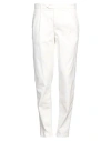 0/zero Construction Man Pants White Size 30 Cotton, Linen, Elastane