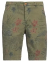 0/zero Construction Man Shorts & Bermuda Shorts Military Green Size 33 Cotton, Elastane
