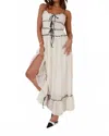 1 Fashion Tie The Knot Maxi Dress In White In White