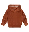 1+ In The Family Baby Albina Cotton-blend Hoodie In Orange