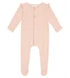 1+ In The Family Baby Alina Cotton-blend Onesie In Pink