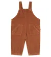1+ In The Family Baby Benoit Cotton Corduroy Overalls In Brown