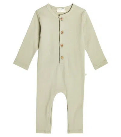 1+ In The Family Baby Bruno Cotton Jersey Onesie In Jade