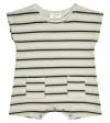 1+ In The Family Baby Erik Striped Onesie In Jade