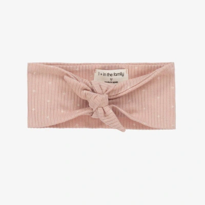 1+ In The Family 1 + In The Family Baby Girls Pink Cotton Bow Headband