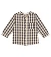 1+ In The Family Baby Henry Checked Cotton Shirt In Multicoloured