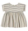 1+ In The Family Baby Josephine Striped Dress In Blue-notte