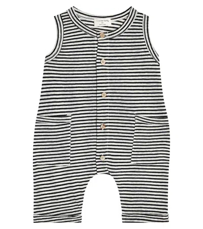 1+ In The Family Baby Kiko Striped Onesie In Blue-notte