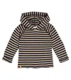 1+ In The Family Baby Leandre Striped Hoodie In Multicoloured