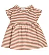 1+ In The Family Baby Lia Striped Cotton-blend Dress In Cedar