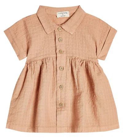 1+ In The Family Baby Momo Checked Cotton Dress In Rose