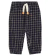 1+ In The Family Baby Moritz Checked Sweatpants In Blue