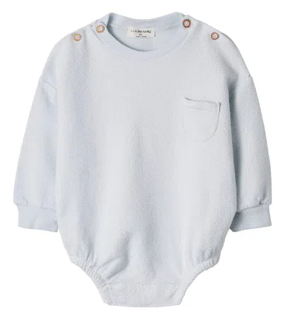 1+ In The Family Baby Paros Fleece Bodysuit In Gray