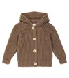 1+ In The Family Knit Cardigan Caramel In Brown