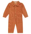 1+ In The Family Baby Wim Corduroy Jumpsuit In Orange