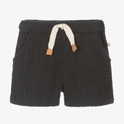 1+ In The Family Babies' 1 + In The Family Boys Charcoal Grey Cotton Shorts