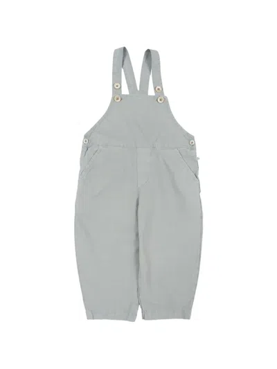 1+ In The Family Babies' Button Dungarees In Green
