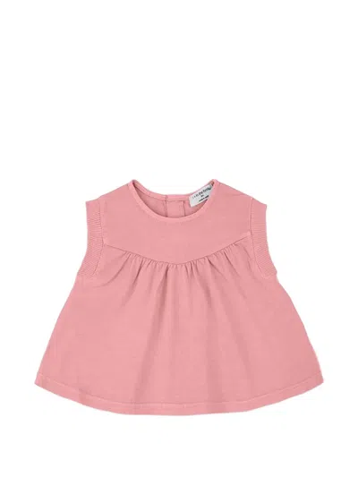 1+ In The Family Babies' Button Gathered Blouse In Pink