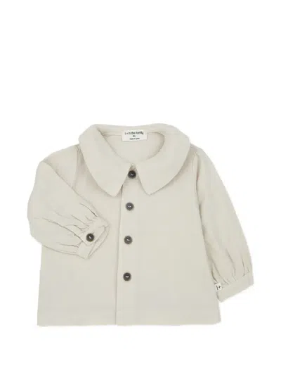 1+ In The Family Babies' Button Long-sleeve Blouse In Neutral