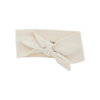 1+ In The Family Cotton Headband With Bow Kids In Neutral